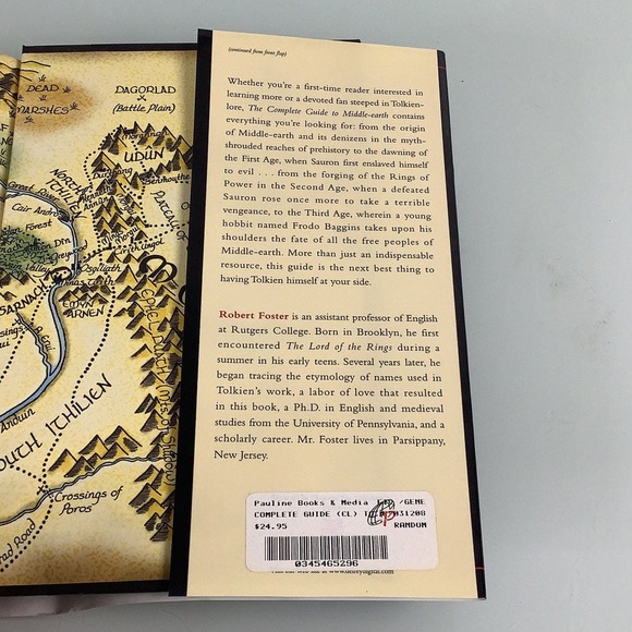 Robert Foster The Complete guide to Middle Earth Hard cover book EUC - Picture 8 of 10
